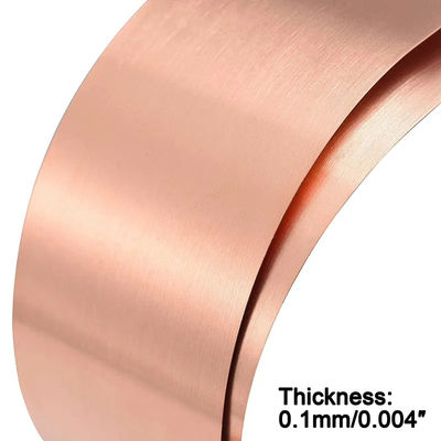 O Warmgewalste koperen folie Koperen strip 0,1 mm dik